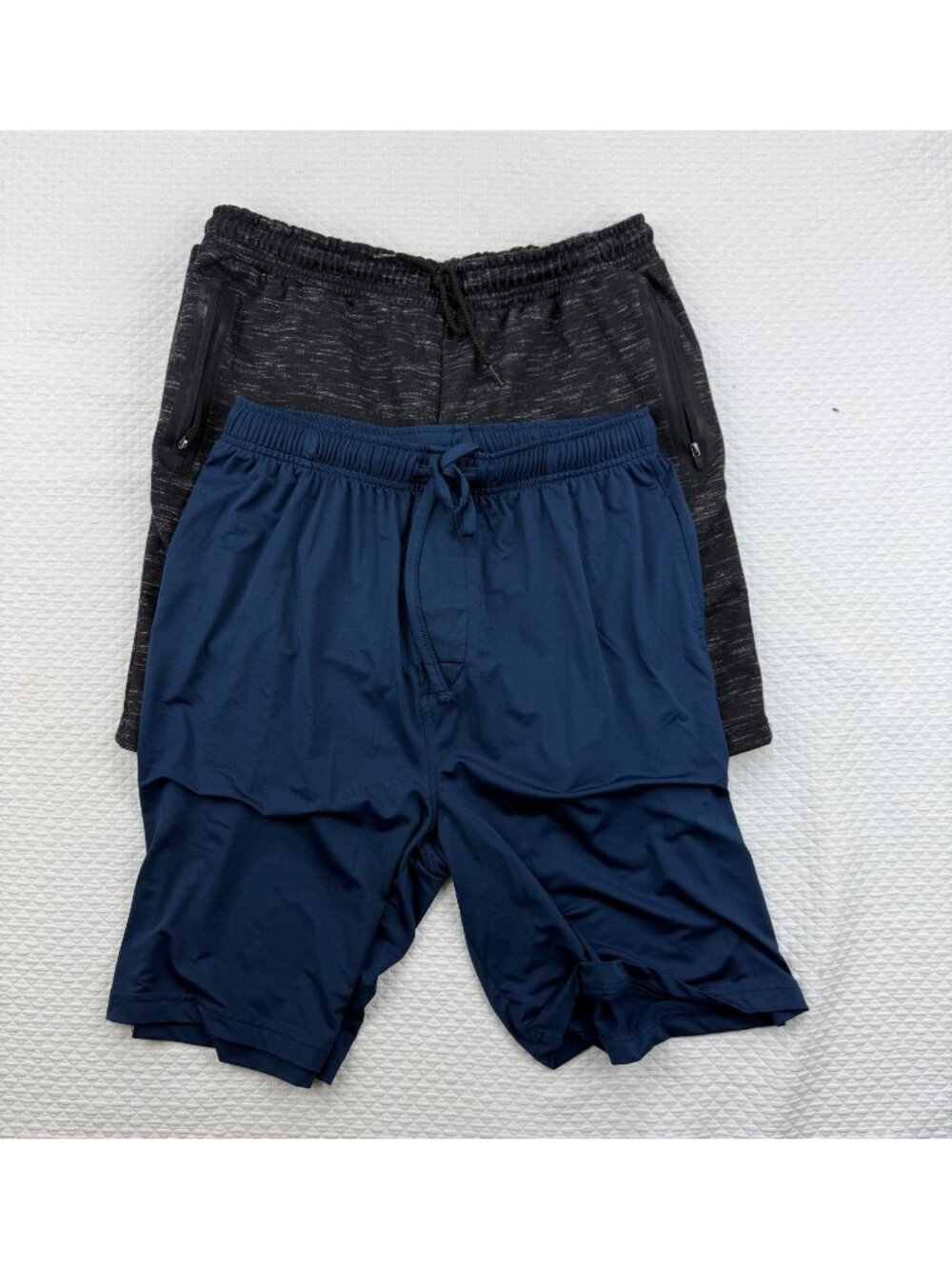 Lot of 2 Umbro Shorts Reebok Mens Medium  Zip Pockets Drawstring Basketball